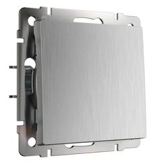 Изображение Выключатель одноклавишный (cеребряный рифленый) W1110009